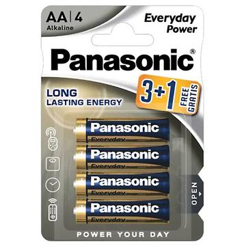 Panasonic Everyday Power LR6/AA Alkaline-batterier - 4 stk.