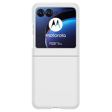 Motorola Razr 40 Ultra Plast Deksel - Hvit