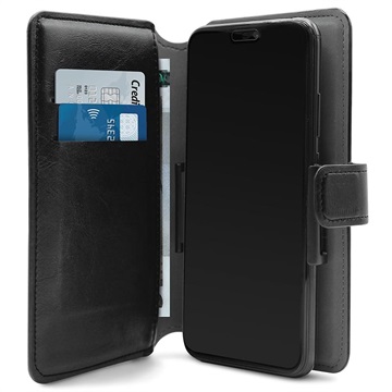 Puro 360 Roterende Universell Smarttelefon Lommebok-deksel - XL (Åpen Emballasje - Utmerket) - Svart