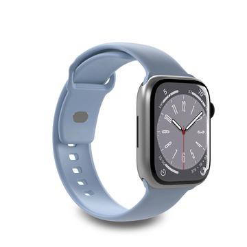 Apple Watch Series 9/8/SE (2022)/7/SE/6/5/4/3/2/1 Puro Icon Silikonreim - 41mm/40mm/38mm - Lyseblå