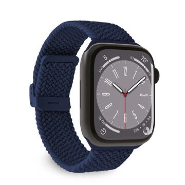 Apple Watch Series Ultra 2/Ultra/9/8/SE (2022)/7/SE/6/5/4/3/2/1 Puro Loop Stropp - 49mm/45mm/44mm/42mm - Mørkeblå