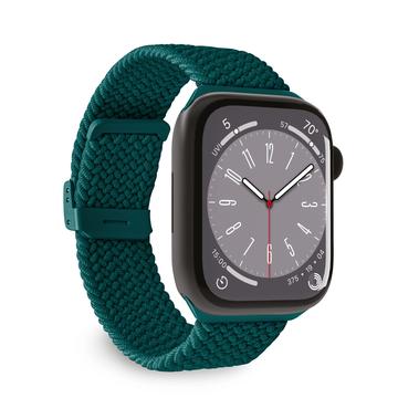 Apple Watch Series Ultra 2/Ultra/9/8/SE (2022)/7/SE/6/5/4/3/2/1 Puro Loop Stropp - 49mm/45mm/44mm/42mm - Mørkegrønn