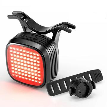 ROCKBROS R7 Vanntett LED-baklykt for sykling med 12 moduser for sykkelbremsevarsellampe for sykkel