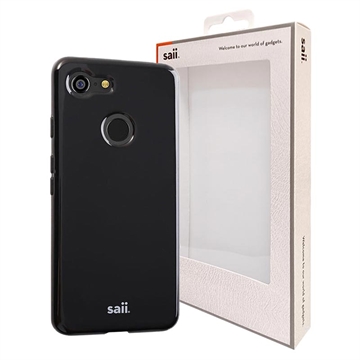 Saii Premium Antiskli Google Pixel 3 XL TPU-deksel - Svart