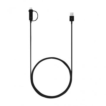Samsung Combo-kabel EP-DG950DBE - USB-C og MicroUSB - 1.4m - Bulk - Svart