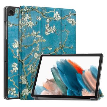 Samsung Galaxy Tab A9 Tri-Fold Series Smart Folio-etui - Hvit Blomster