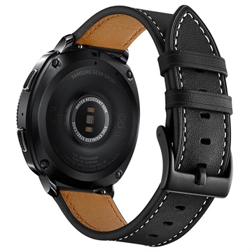 Samsung Galaxy Watch4/Watch4 Classic/Watch5/Watch6 Lær Klokkereim - Svart
