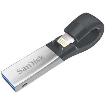 SanDisk iXpand Lightning / USB 3.0 Minnepenn (Åpen Emballasje - Utmerket) - 64GB