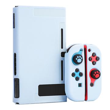 Bilde av Ripebestandig Dokkingsetui Til Nintendo Switch-konsollen Mykt Beskyttelsesdeksel I Silikon For Styrespaken - Blå