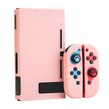Bilde av Skrapebestandig Dokkingdeksel For Nintendo Switch-konsoll, Mykt Beskyttelsesdeksel I Silikon For Styrespaken - Rosa