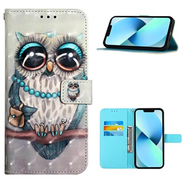 Style Series iPhone 14 Pro Max Lommebok-deksel - Ugle
