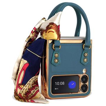 Trendy Handbag Series Samsung Galaxy Z Flip4 Deksel - Grønn
