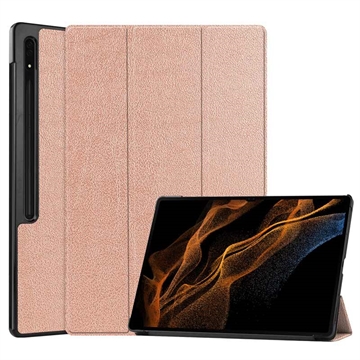 Samsung Galaxy Tab S9 Ultra Tri-Fold Series Smart Folio-etui - Roségull