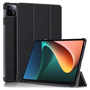 Tri-Fold Series Xiaomi Pad 6/Pad 6 Pro Smart Folio-etui - Svart