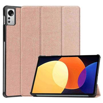 Tri-Fold Series Xiaomi Pad 5 Pro 12.4 Smart Folio-etui - Roségull