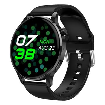 Watch3 pro 1,3 AMOLED smartklokke med metalldeksel Bluetooth samtalearmbånd for kvinner med pulsmåling - svart