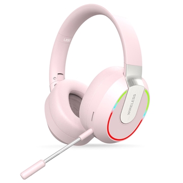 Trådløs Gaming-headset L850 med RGB-lys - Rosa