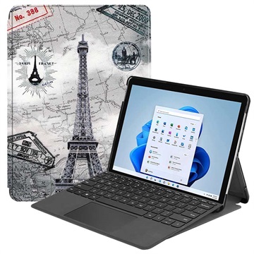 Bilde av Wonder Series Microsoft Surface Pro 8 Folio-etui - Eiffeltårnet