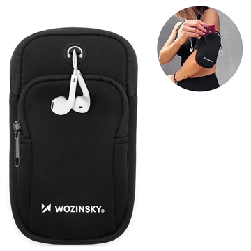 Bilde av Wozinsky Universell Sports Armbånd Med To Lommer Til Smartphones - Svart