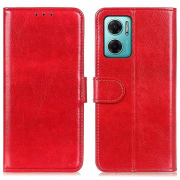Xiaomi Redmi 10 5G/Note 11E Lommebok-deksel med Magnetisk Lukning - Rød