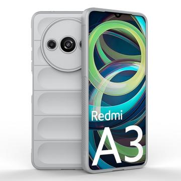 Xiaomi Redmi A3 Rugged TPU-deksel - Lysegrå