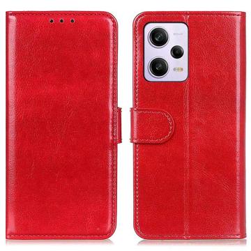 Xiaomi Redmi Note 12 Pro Lommebok-deksel med Magnetisk Lukning - Rød