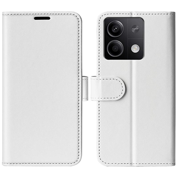 Xiaomi Redmi Note 13 Lommebok-deksel med Magnetisk Lukning - Hvit