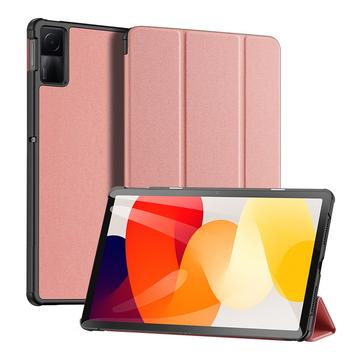Xiaomi Redmi Pad SE Dux Ducis Domo Tri-Fold Smart Folio-etui - Rosa