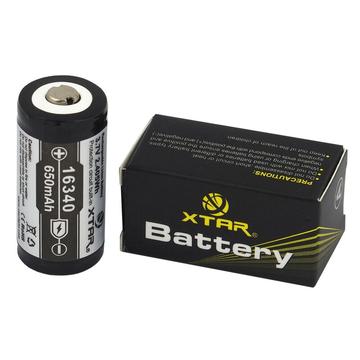 Xtar R-CR123/16340 oppladbart batteri 650 mAh