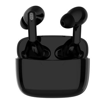 Y113 TWS Bluetooth 5.0 trådløst stereohodesett vanntett med fingeravtrykk og berøring for musikksamtaler Sport-øretelefoner - svart