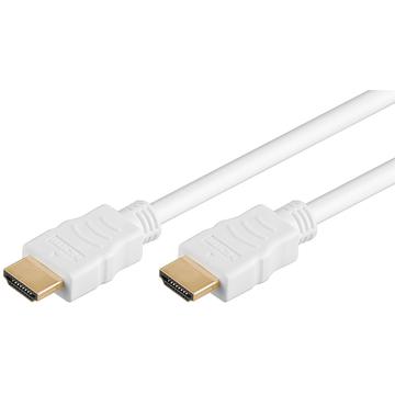 Goobay HDMI 2.0-kabel med Ethernet - 10m - Hvit