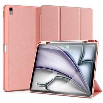 iPad Air 13 (2024) Dux Ducis Domo Tri-Fold Smart Folio-etui - Rosa