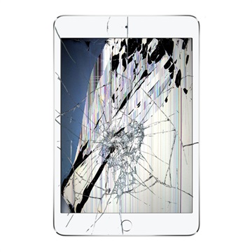 iPad Mini 4 Reparasjon av LCD-Display og Glass - Hvit - Originalkvalitet