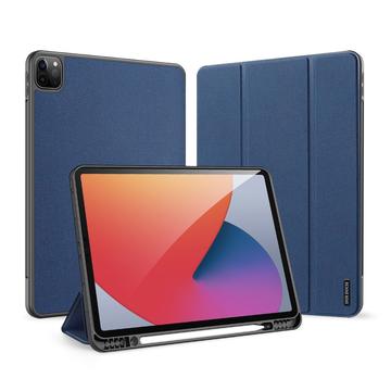 iPad Pro 12.9 2020/2021/2022 Dux Ducis Domo Tri-Fold Smart Folio-etui - Blå