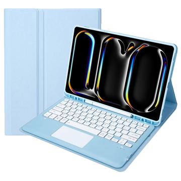 iPad Pro 13 (2024) Etui med Bluetooth-tastatur - Baby Blå
