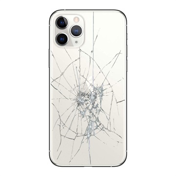 Bilde av Iphone 11 Pro Bakdeksel Reparasjon - Kun Glass - Sølv