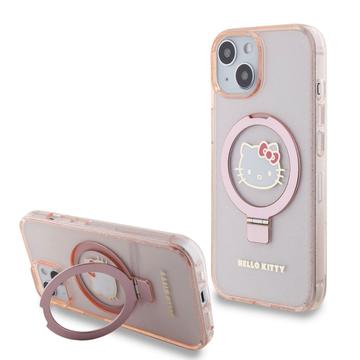 Bilde av Iphone 15 Hello Kitty Iml Ringstand Glitter Magsafe-deksel - Rosa