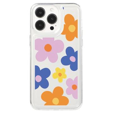 iPhone 15 Pro Fashion TPU-deksel - fargerike blomster