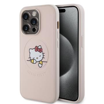 Bilde av Iphone 15 Pro Hello Kitty Kitty Asleep Magsafe-deksel - Rosa