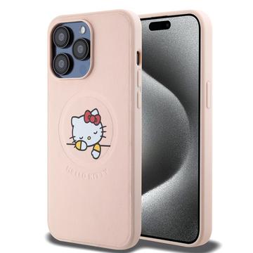 Bilde av Iphone 15 Pro Max Hello Kitty Kitty Asleep Magsafe-deksel - Rosa