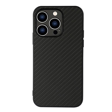 iPhone 15 Pro Max Hybrid-deksel - Carbon Fiber - Svart