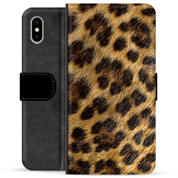 Bilde av Iphone X / Iphone Xs Premium Lommebok-deksel - Leopard