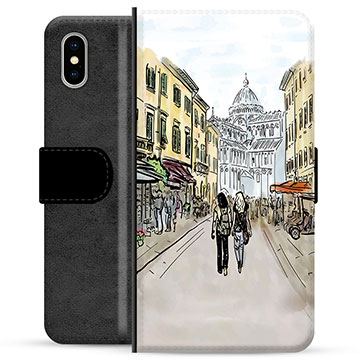 Bilde av Iphone X / Iphone Xs Premium Lommebok-deksel - Italiensk Gate