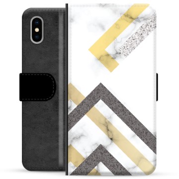 Bilde av Iphone X / Iphone Xs Premium Lommebok-deksel - Abstrakt Marmor