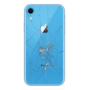 iPhone XR Bakdeksel reparasjon - Kun Glass - Blå