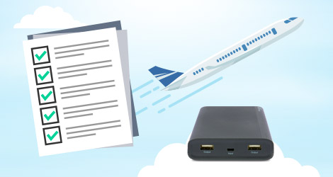 Regler for powerbanker på fly