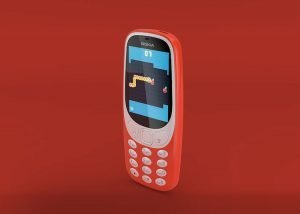 Nokia 3310 og Snake Snake-spillet på Nokia 3310