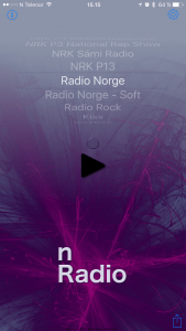 nRadios brukergrensesnitt