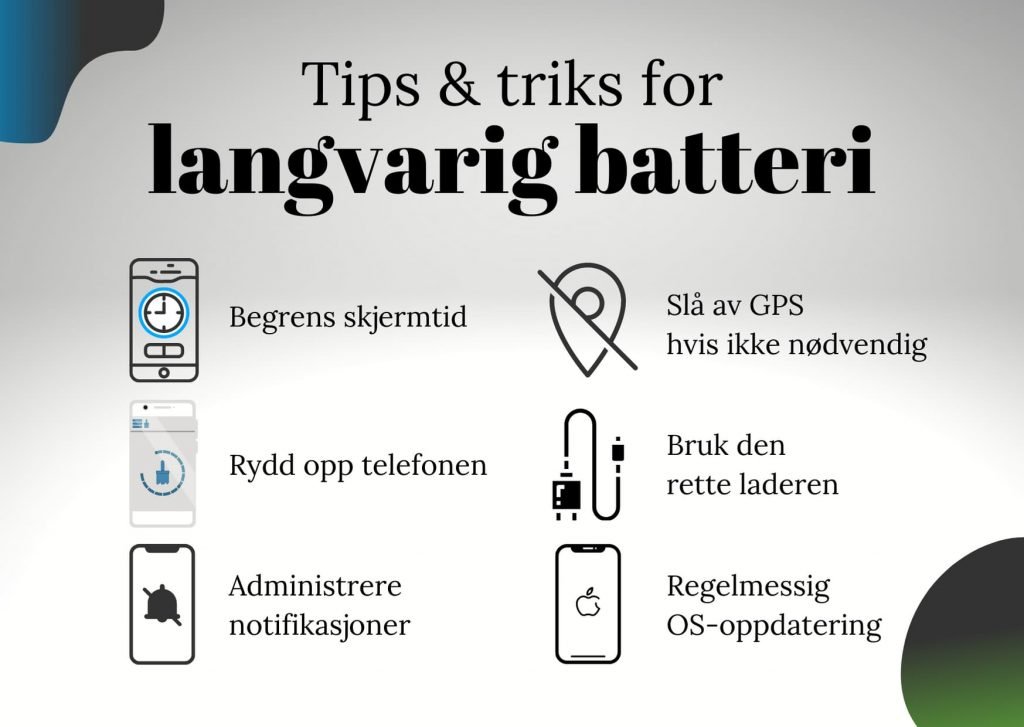 Tips & triks for langvarig batteri