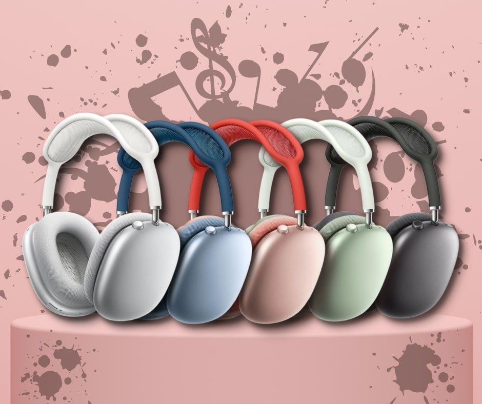 Apple AirPods Max i forskjellige farger